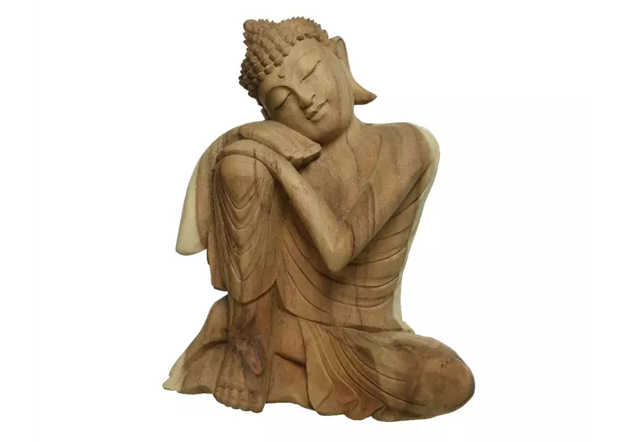 Sitzender Buddha aus Suarholz