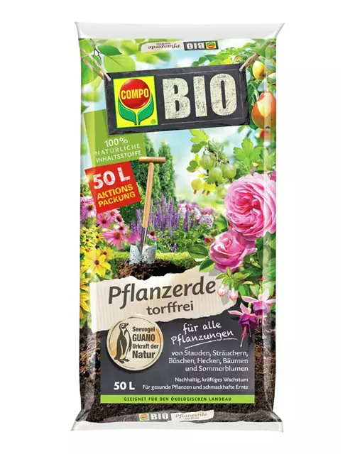 Bio Pflanzerde torffrei 50l