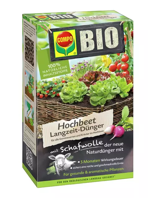 Bio Hochbeet-Dünger mit Schafwolle