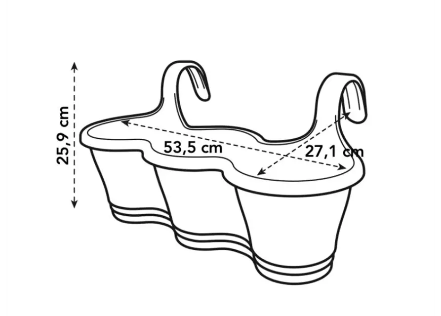 Corsica easy hanger Dreierweiss