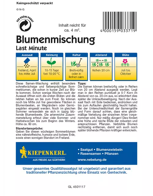 Blumenmischung 'Last Minute'