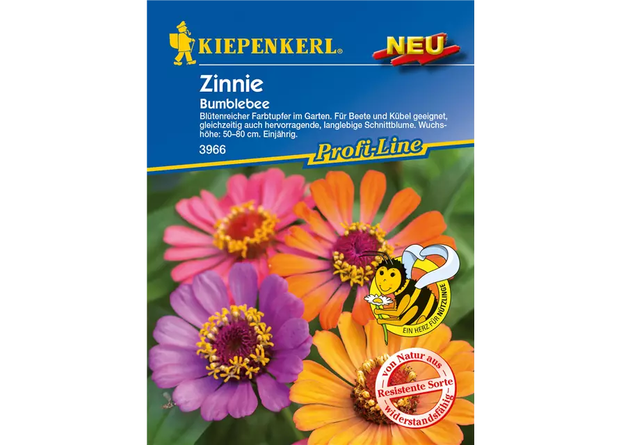 Zinnie 'Bumblebee'