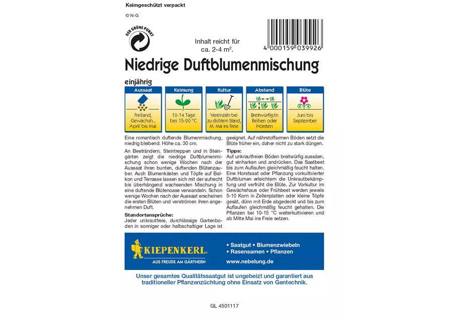 Niedrige Duftblumen