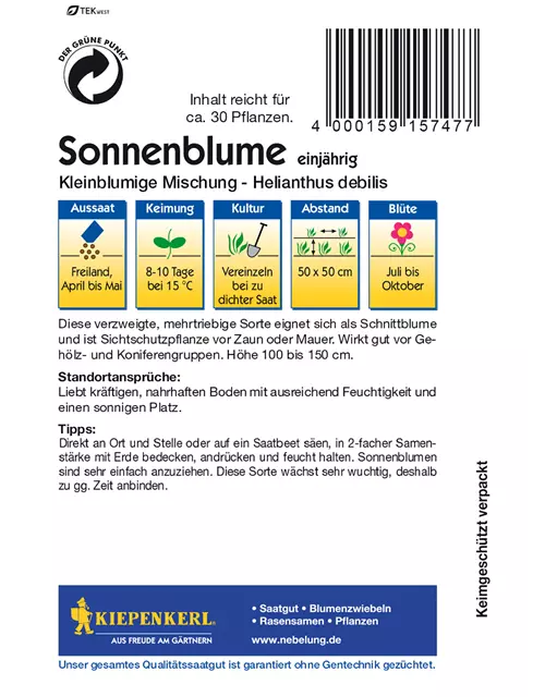 Sonnenblume 'Kleinblumige Mischung'