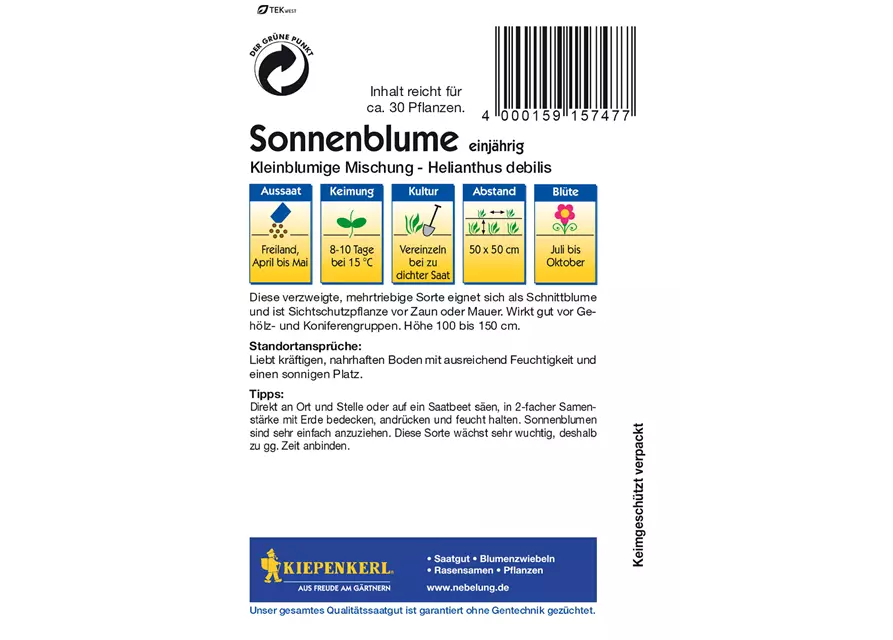 Sonnenblume 'Kleinblumige Mischung'