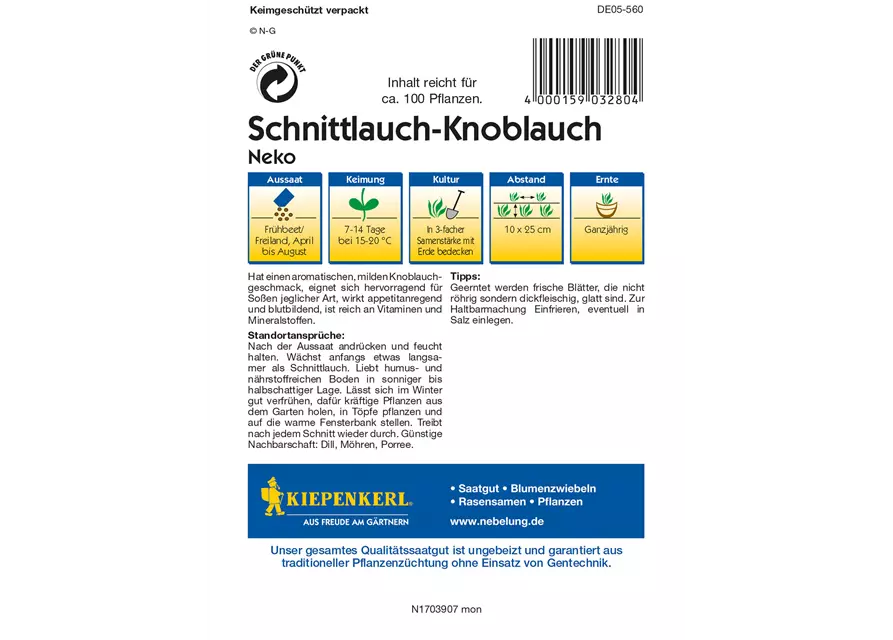 Schnittknoblauch 'Neko'