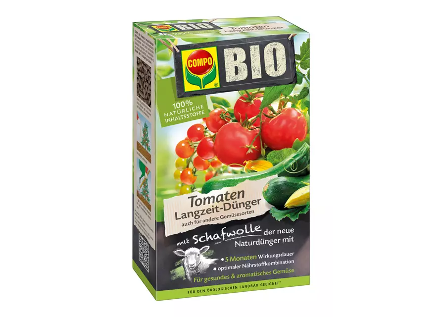 Compo BIO Tomaten Langzeit-Dünger mit Schafwolle 