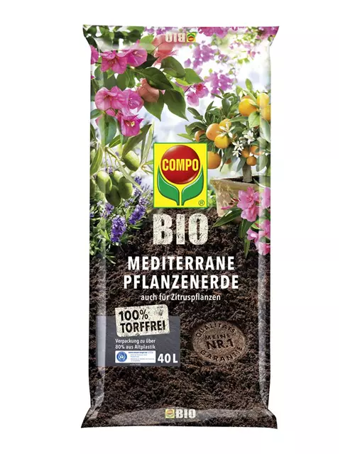 Compo BIO Mediterrane Erde torffrei 