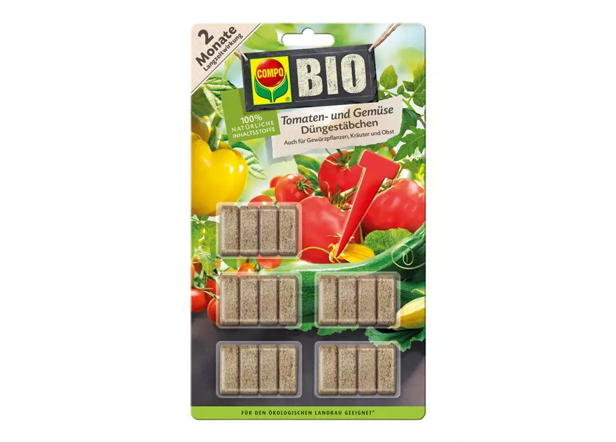 Compo BIO Tomaten- und Gemüse Düngestäbchen 