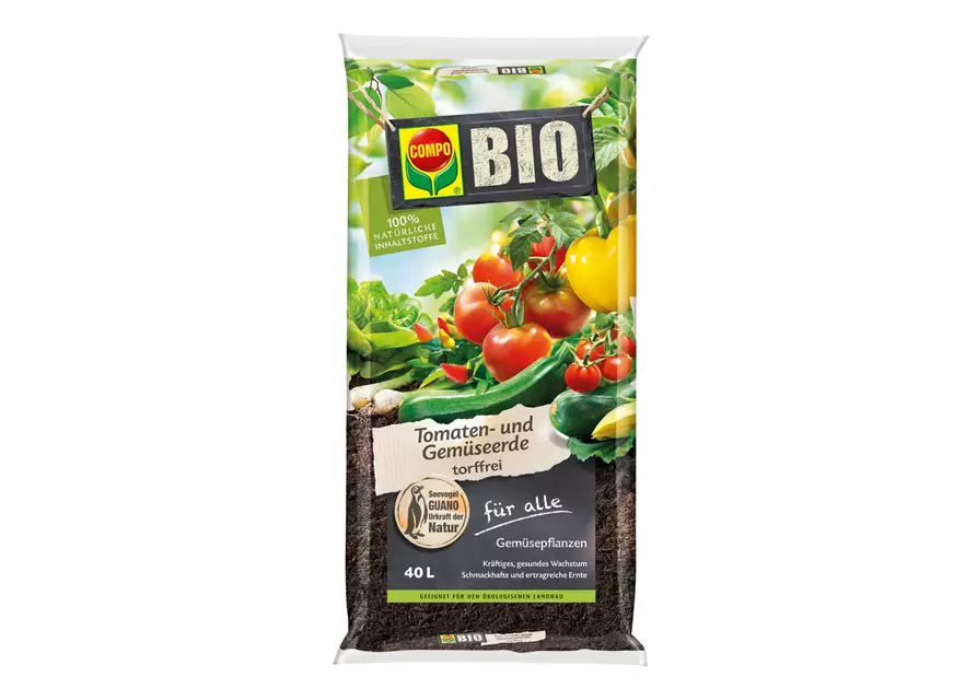 Compo BIO Tomaten- und Gemüseerde torffrei 