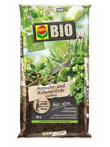 Compo BIO Anzucht- und Kräutererde torffrei 