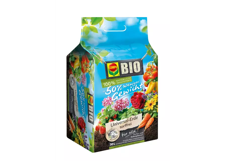 Compo BIO Universal-Erde torffrei 50 % Gewicht m. Schafwolle