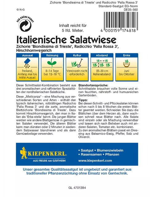 Italienische Salatwiese