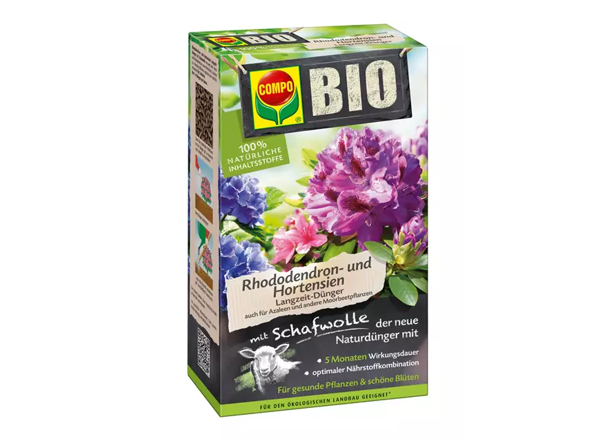 Compo BIO Rhododendron&Hortensien LGZ-Dünger mit Schafwolle 