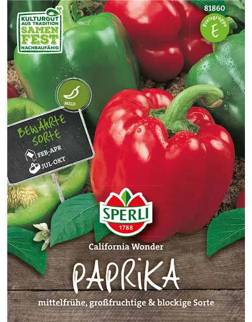 Paprika 'Californian Wonder'