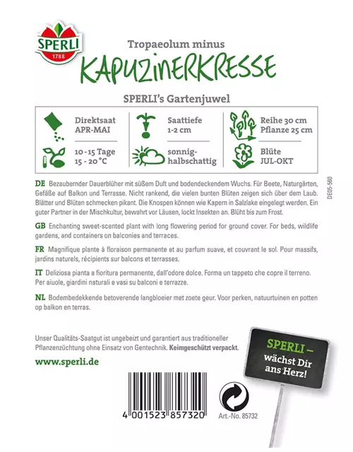 Kapuzinerkresse 'Gartenjuwel'