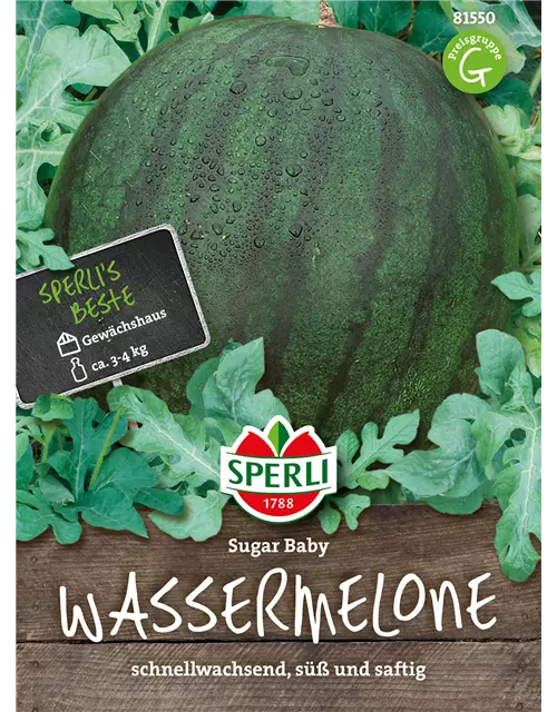 Kompakte Wassermelone 'Sugar Baby'