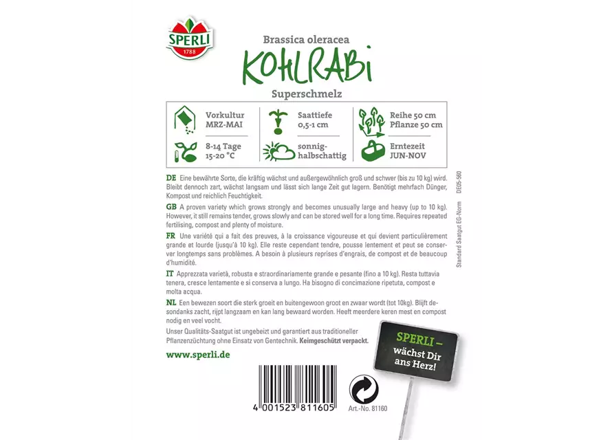 Kohlrabi 'Superschmelz'