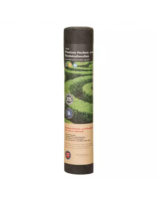 Premium Heckenvlies 0,5x25 m 90 g/m² dunkelgrau