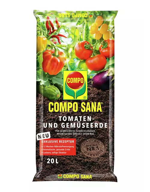 Compo Sana Tomaten- und Gemüseerde 