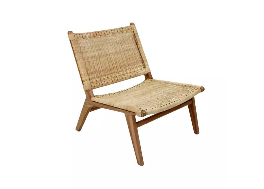 Lounge Sessel 'Jakarta',Teakholz, Rattan