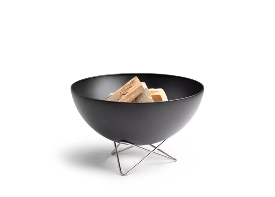 Feuerschale BOWL mit Drahtfuss, 57x35 cm