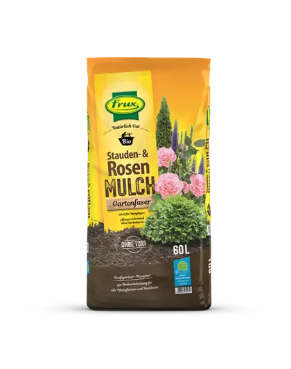 frux Bio Stauden- & Rosenmulch – Gartenfaser -torffrei-