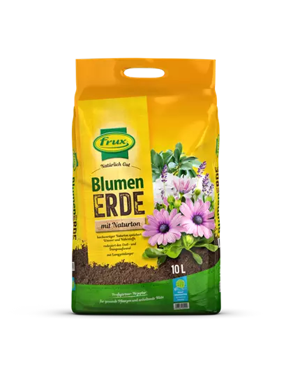 frux Blumenerde mit Naturton