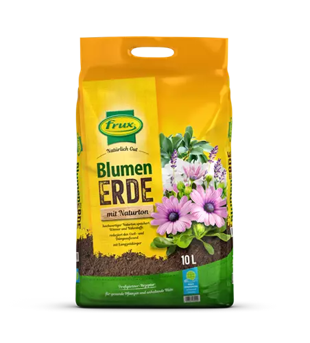 frux Blumenerde mit Naturton