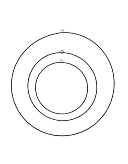 Metallringe im Set schwarz