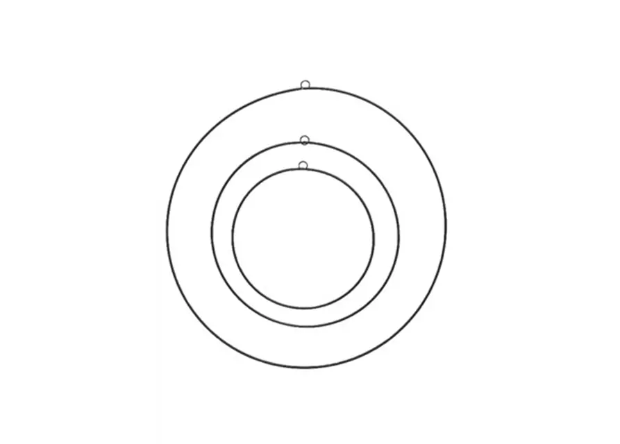 Metallringe im Set schwarz