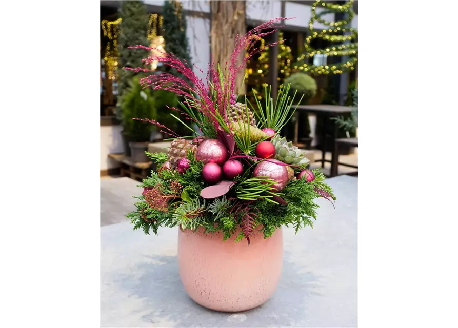 Weihnachtsstrauß 'Pink Christmas'