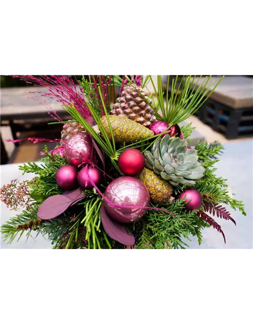 Weihnachtsstrauß 'Pink Christmas'