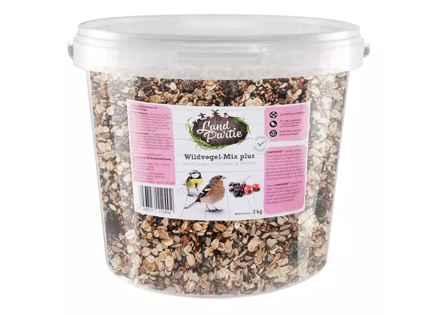 Wildvogelmix plus Nuss, Frucht, Beeren 3 kg