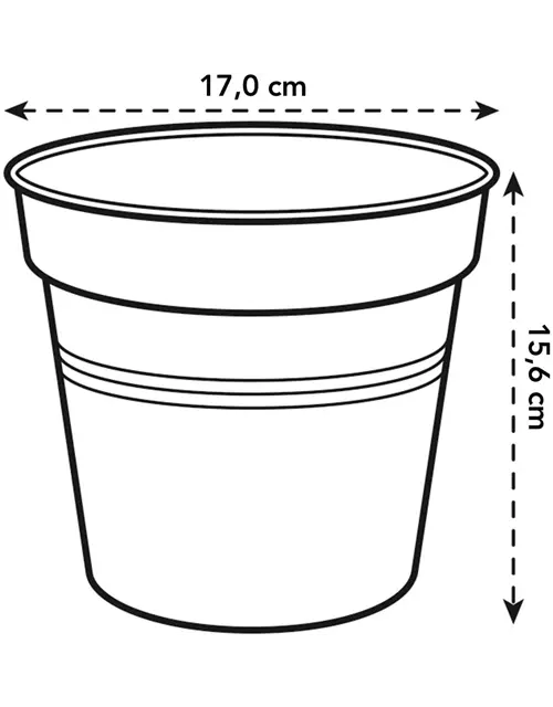 Anzuchttopf 'Green Basics', 17 cm, mild terra