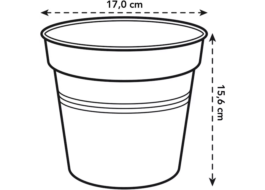 Anzuchttopf 'Green Basics', 17 cm, mild terra