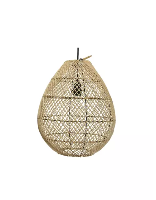 Hängelampe aus Rattan, ca. 35xH40 cm