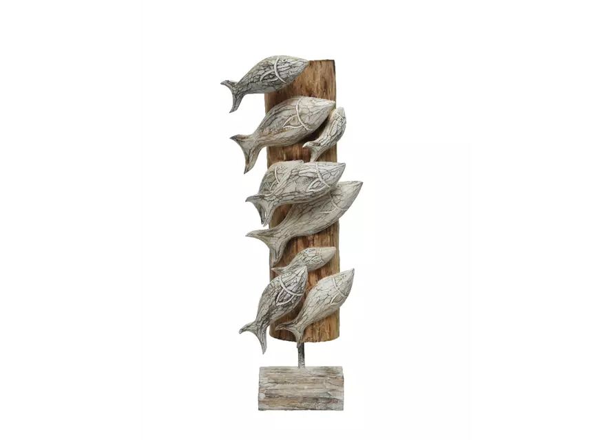 Statue Albesia aus Holz, ca.19x20xH60 cm