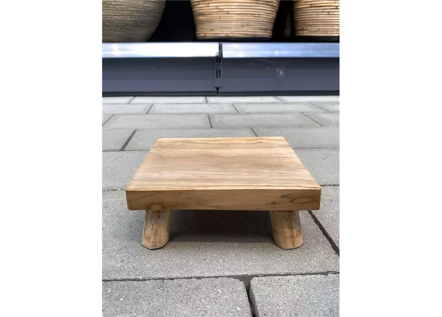 Blumenhocker aus Teak