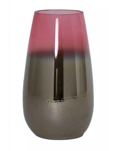 Glas-Vase IZEDA in metallic rose