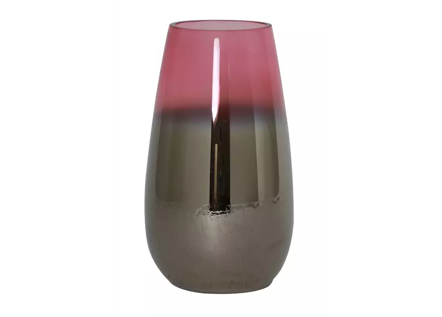 Glas-Vase IZEDA in metallic rose