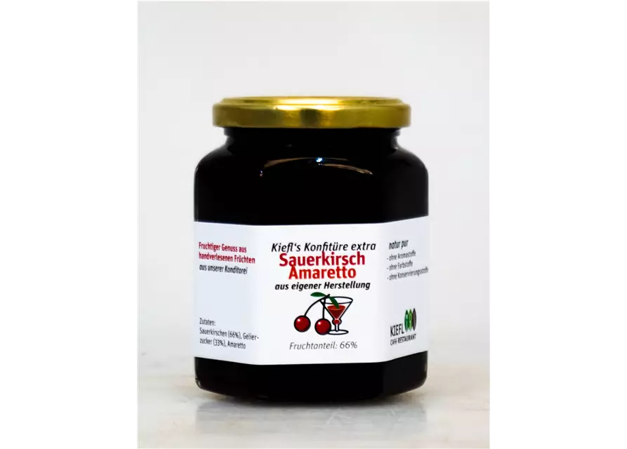 Konfitüre extra Sauerkirsche Amaretto